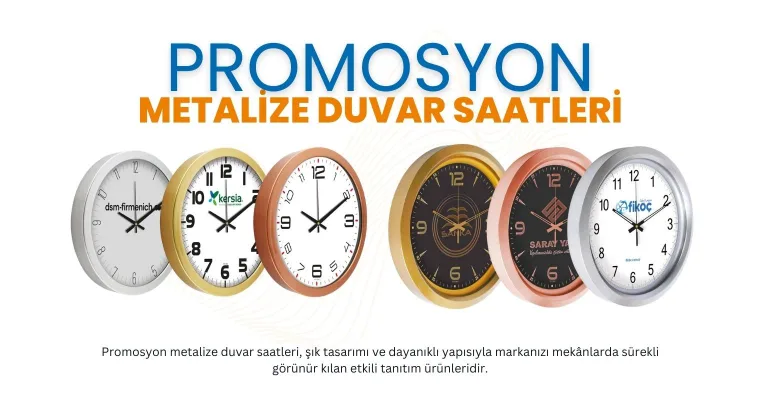 Metalize Duvar Saatleri