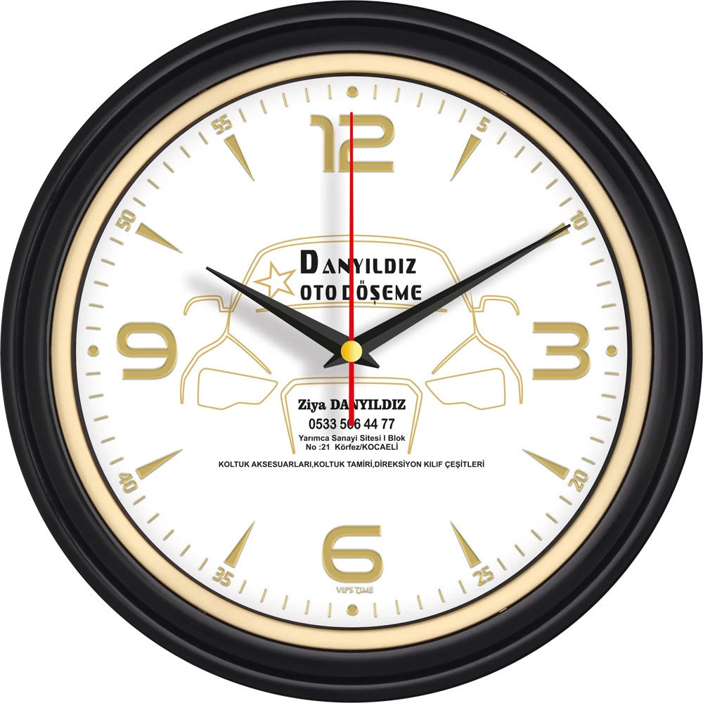 V30-522-SV Plastik Duvar Saati