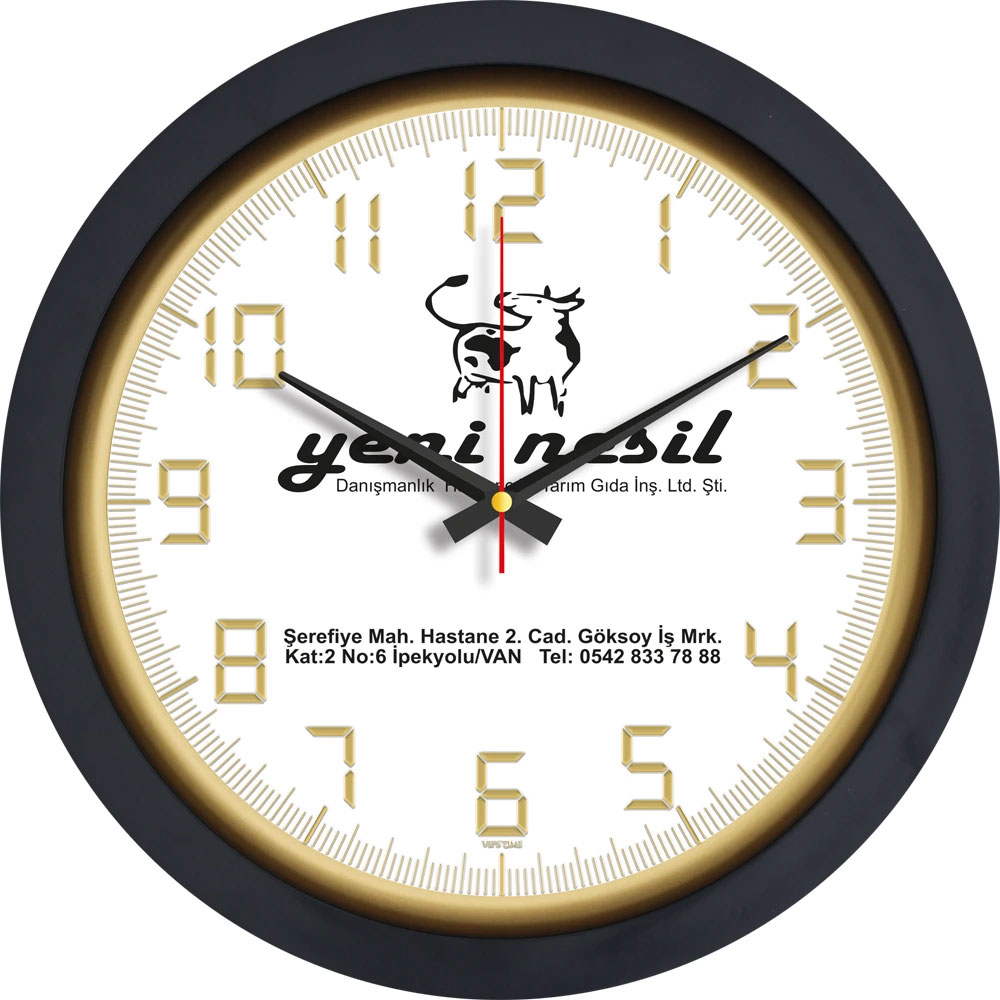 V30-546-SV Plastik Duvar Saati