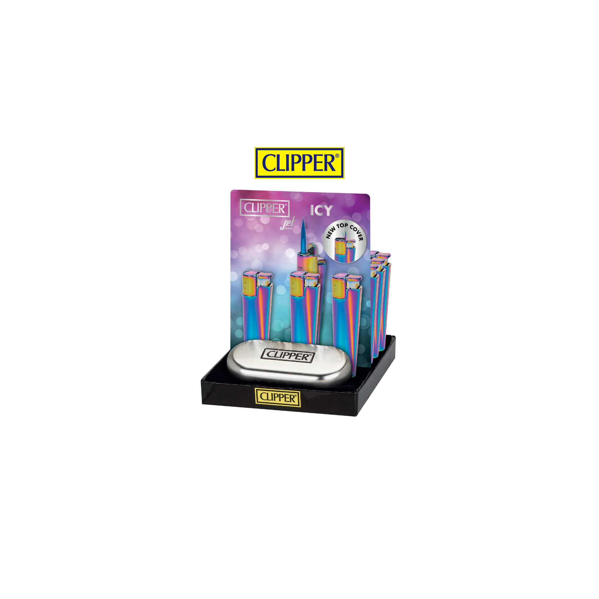 P1038 Clipper ICY Jet Metal Çakmak