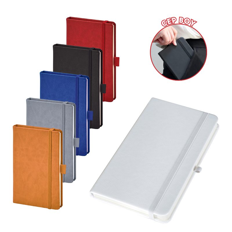 923-914 Beyaz 9 x 14 Termo Deri Defter
