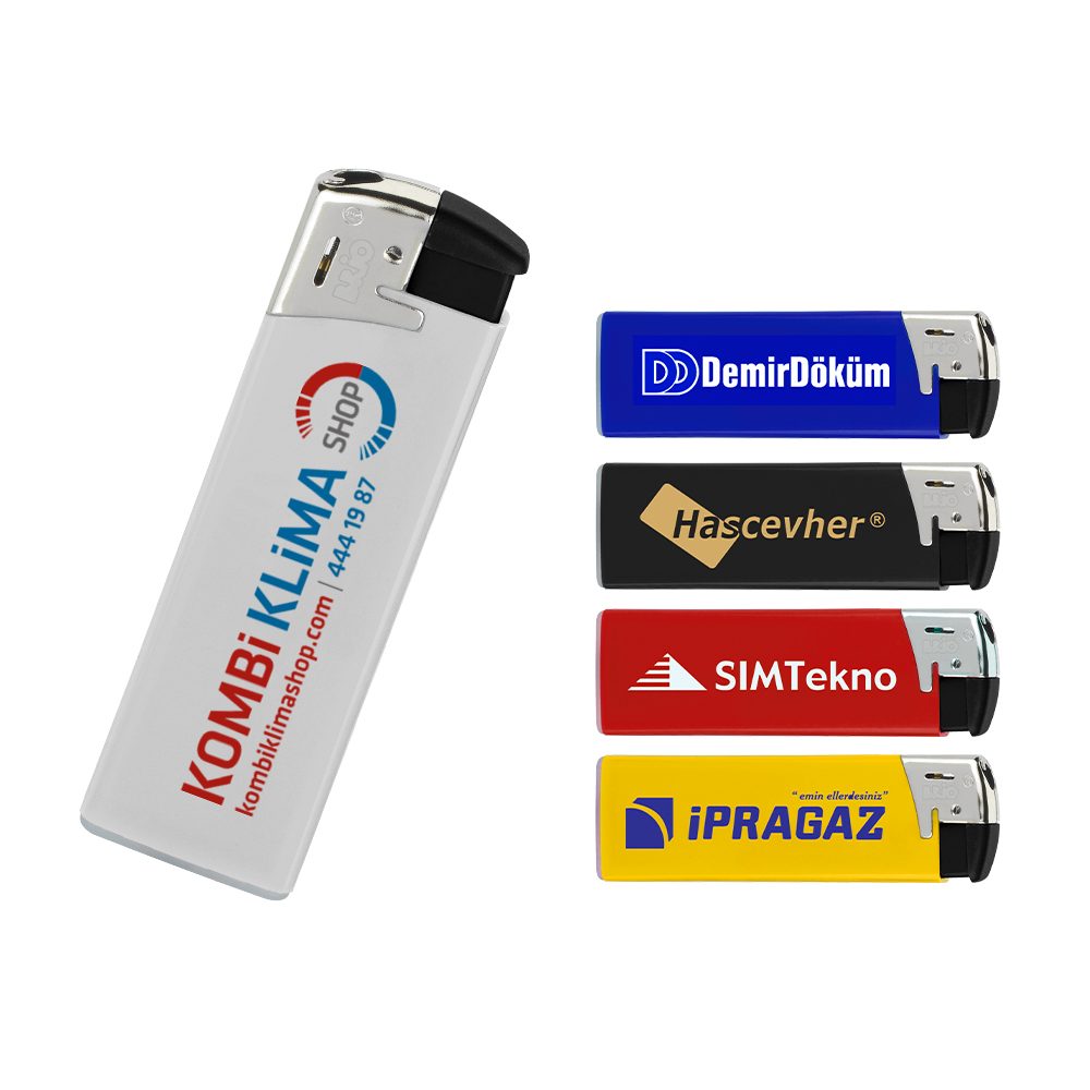 TK21R Beyaz Clipper Brio Fit Elektronic Siboplu Çakmak