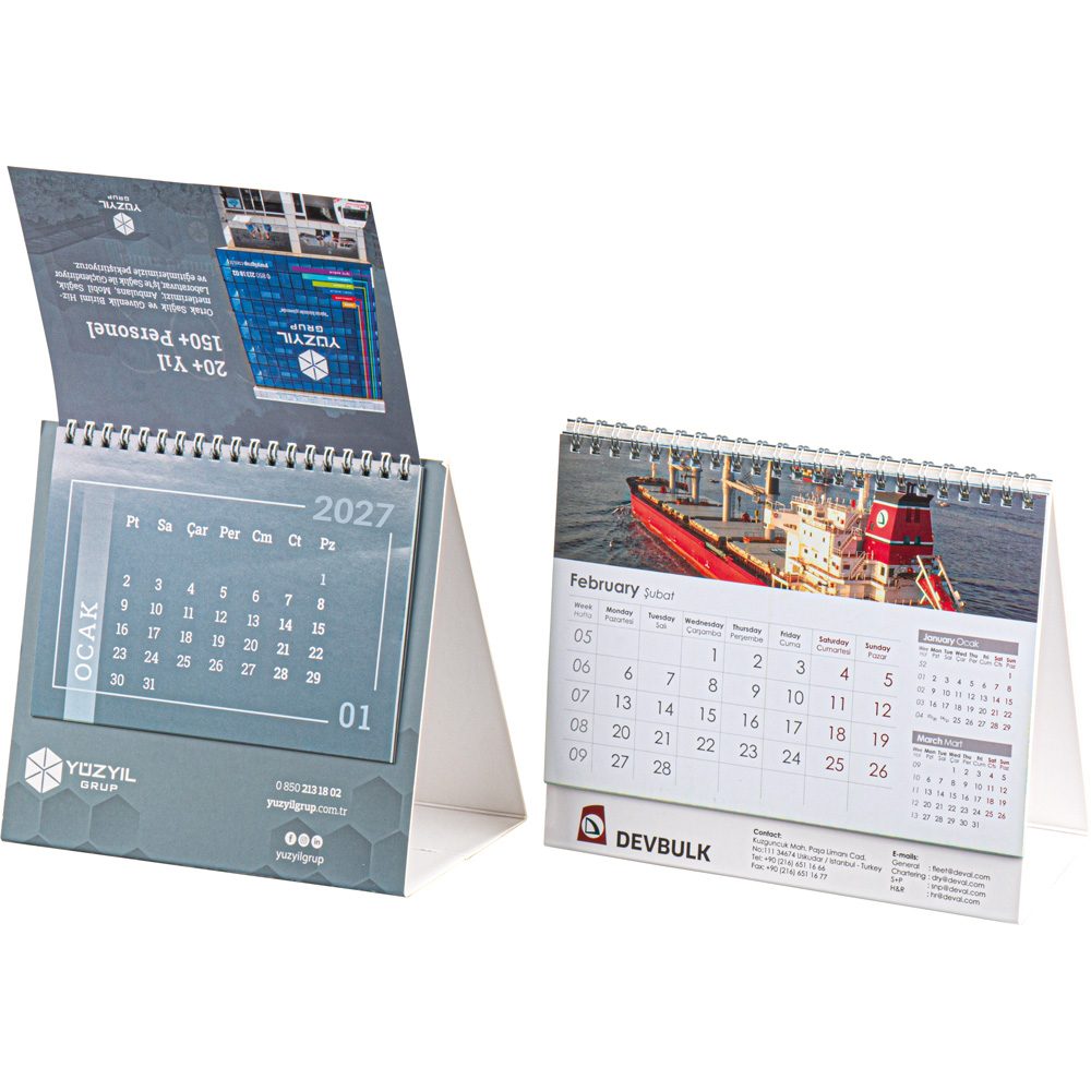 AMT-07 Sıvama Taşıyıcılı Masa Takvimi