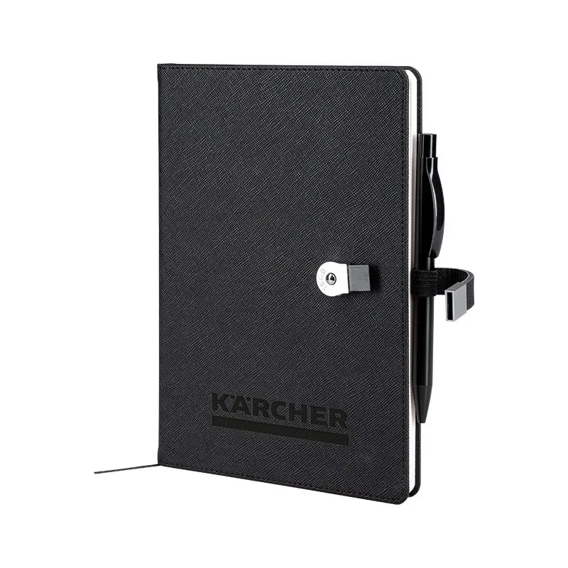 1701 Siyah 15 x 21 Termo Deri USB'li Defter