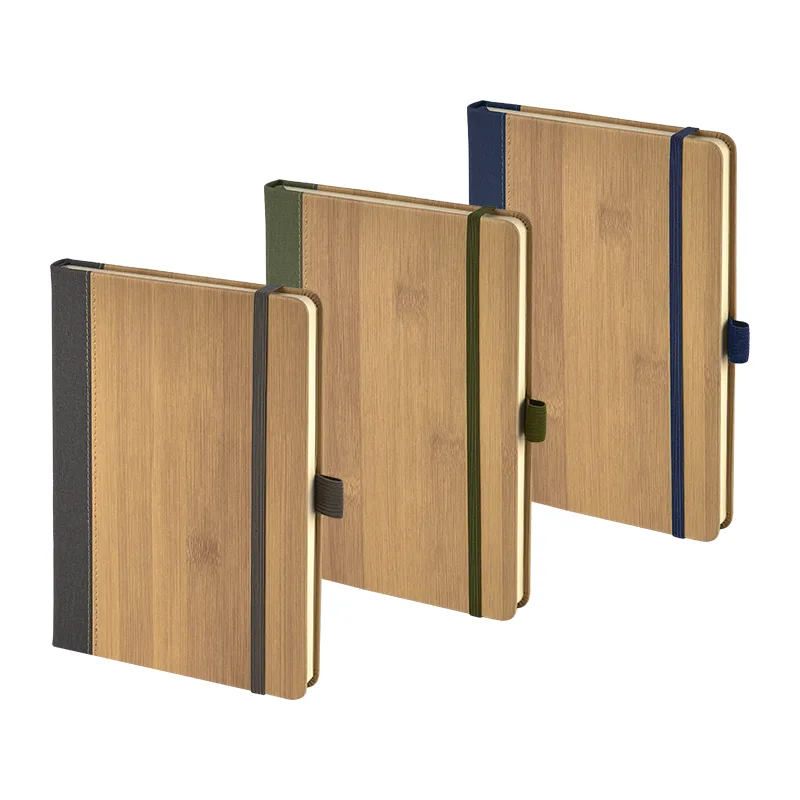 2428 Gri 15 x 21 Termo Deri Bambu Defter