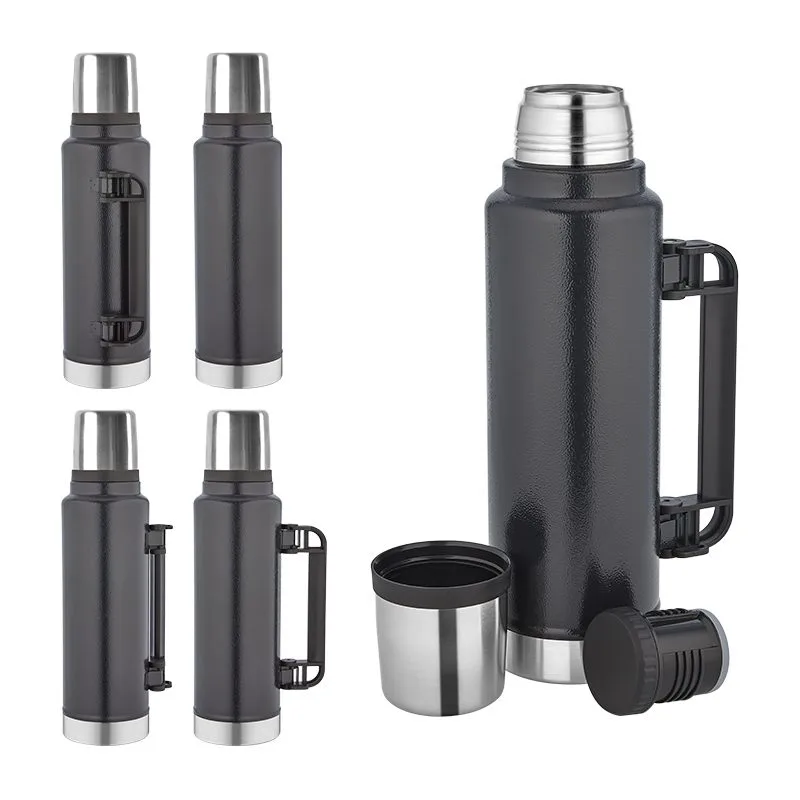 5341 Siyah Çelik Termos / 1450 ml