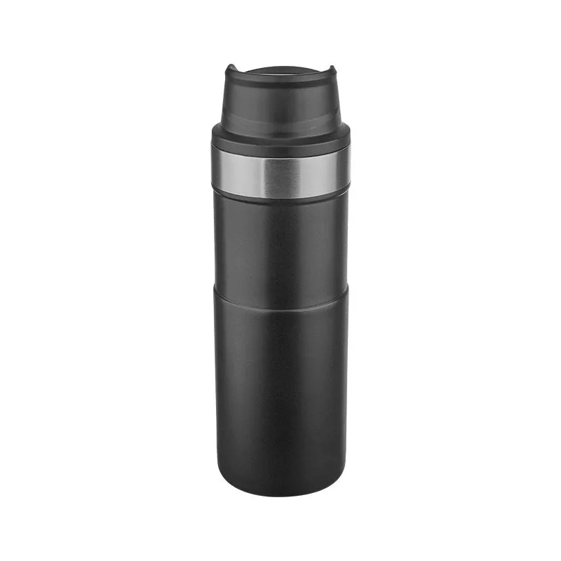 5347 Siyah Çelik Termos / 400 ml