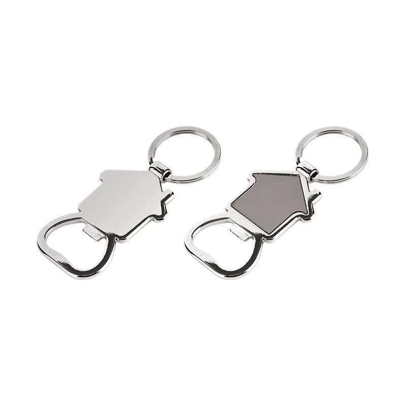6604 Krom Tek Taraflı Metal Anahtarlık