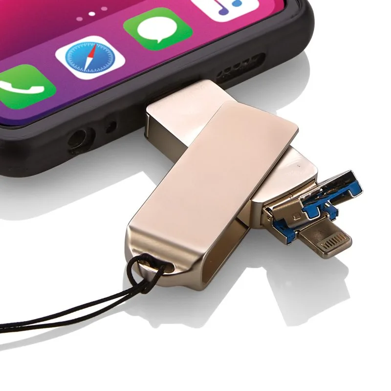 F-202-32 Silver 32 GB OTG Usb Bellek