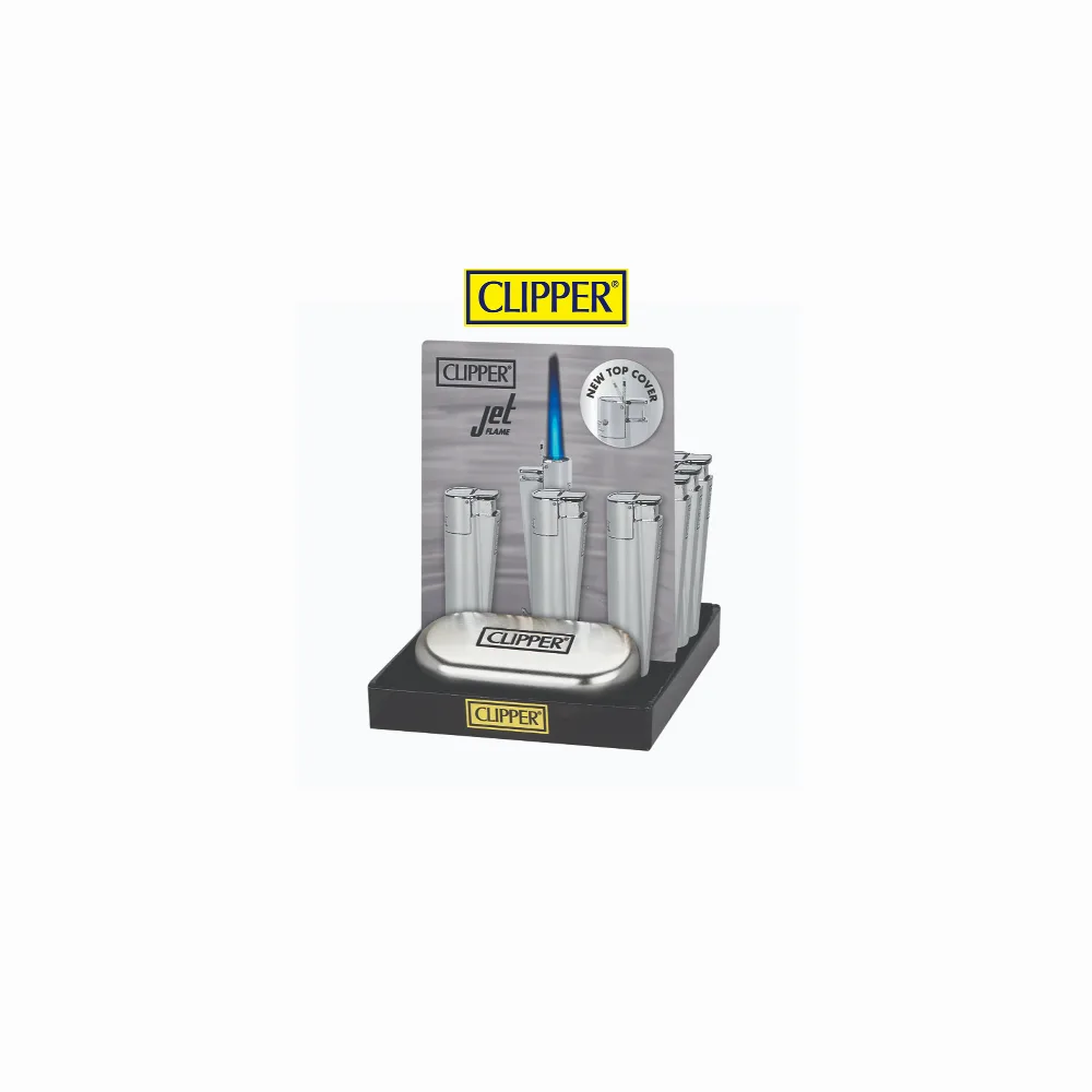 P1037 Clipper Metal Jet Sılver Çakmak
